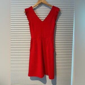 Tabitha Red Textured Mini Dress